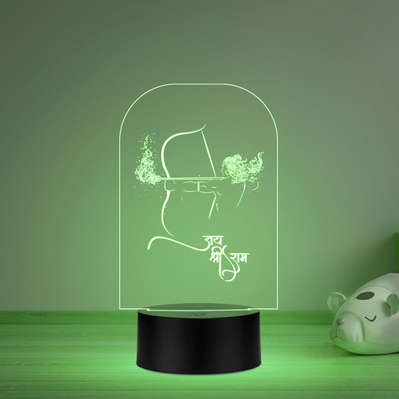 Jai Shree Ram Design Night Lamp